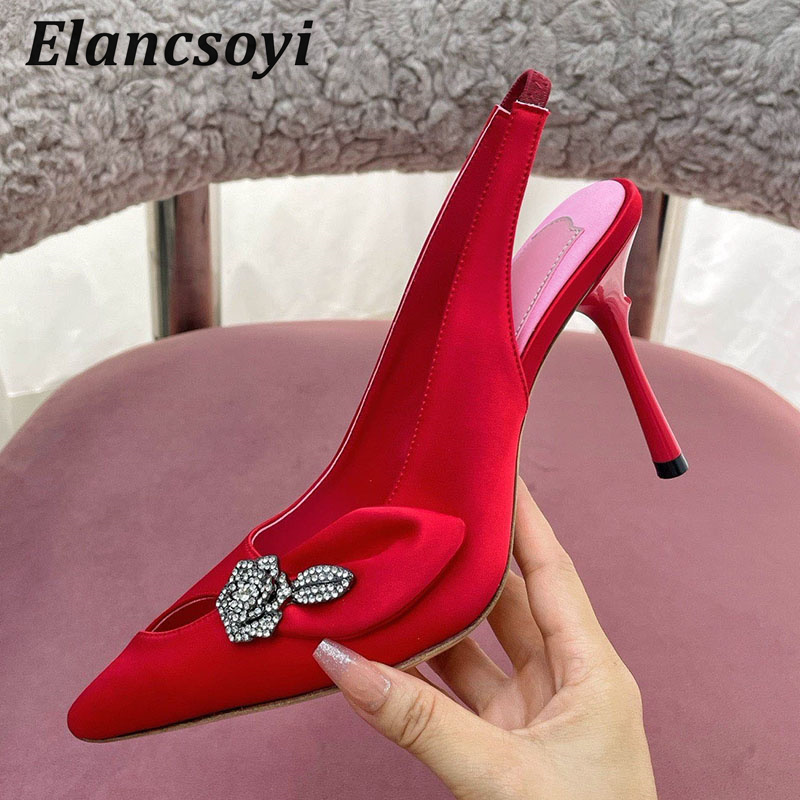 Slip Dress Satin - Nouvelles Sandales à Talons Hauts pour