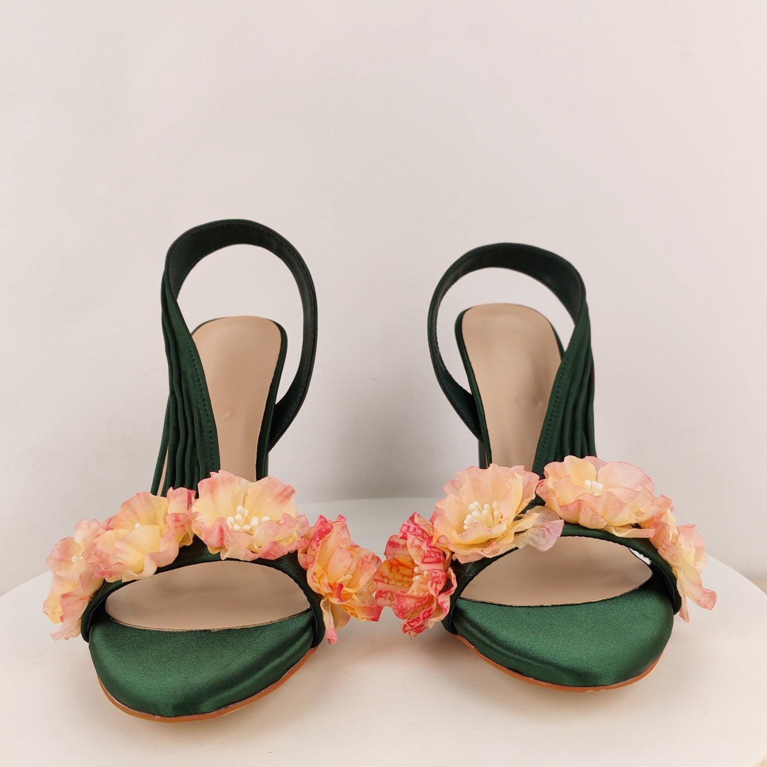 Sandales à talons carrés pour  - Slip Dress Satin avis et prix